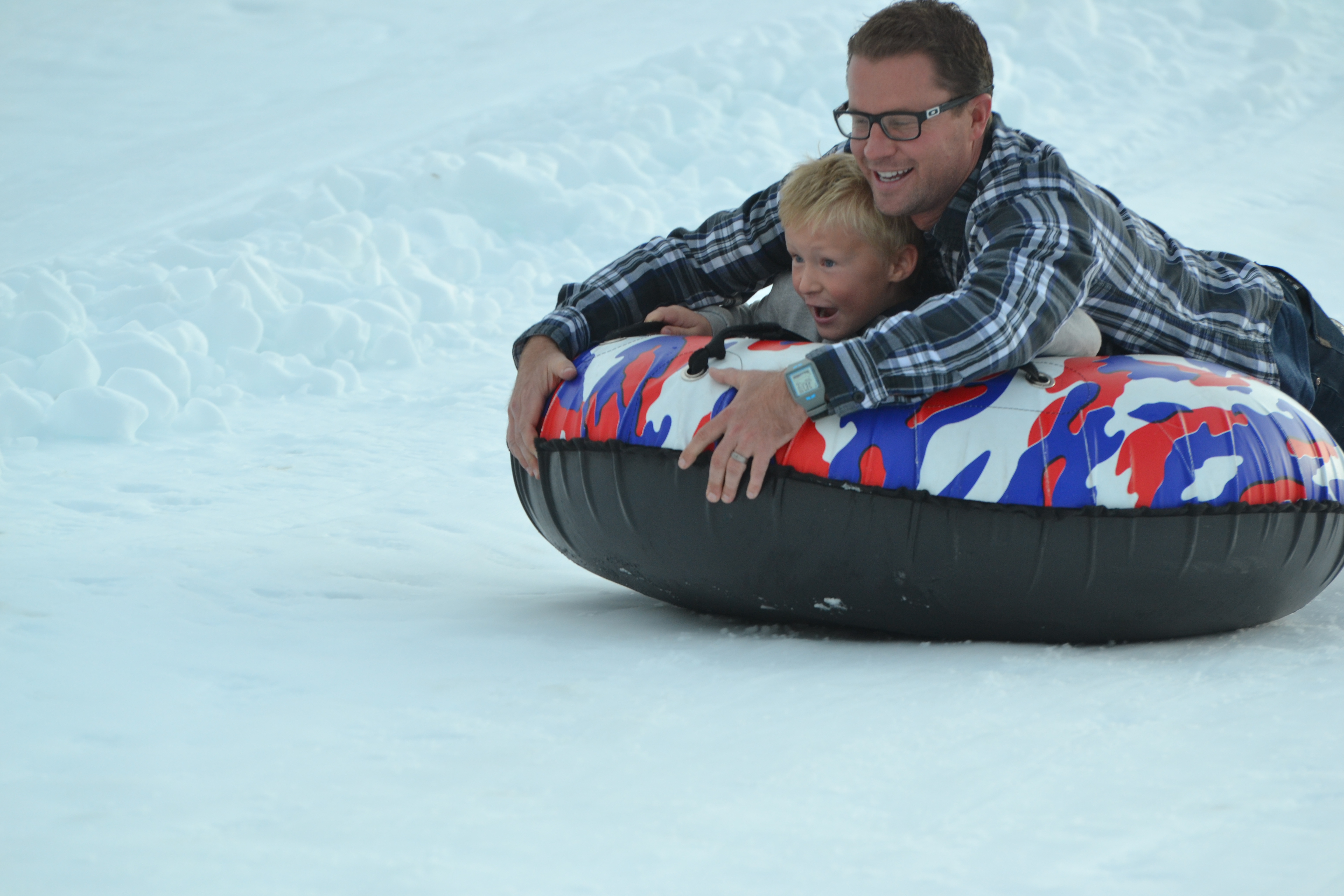 Snow tubing in Big Bear